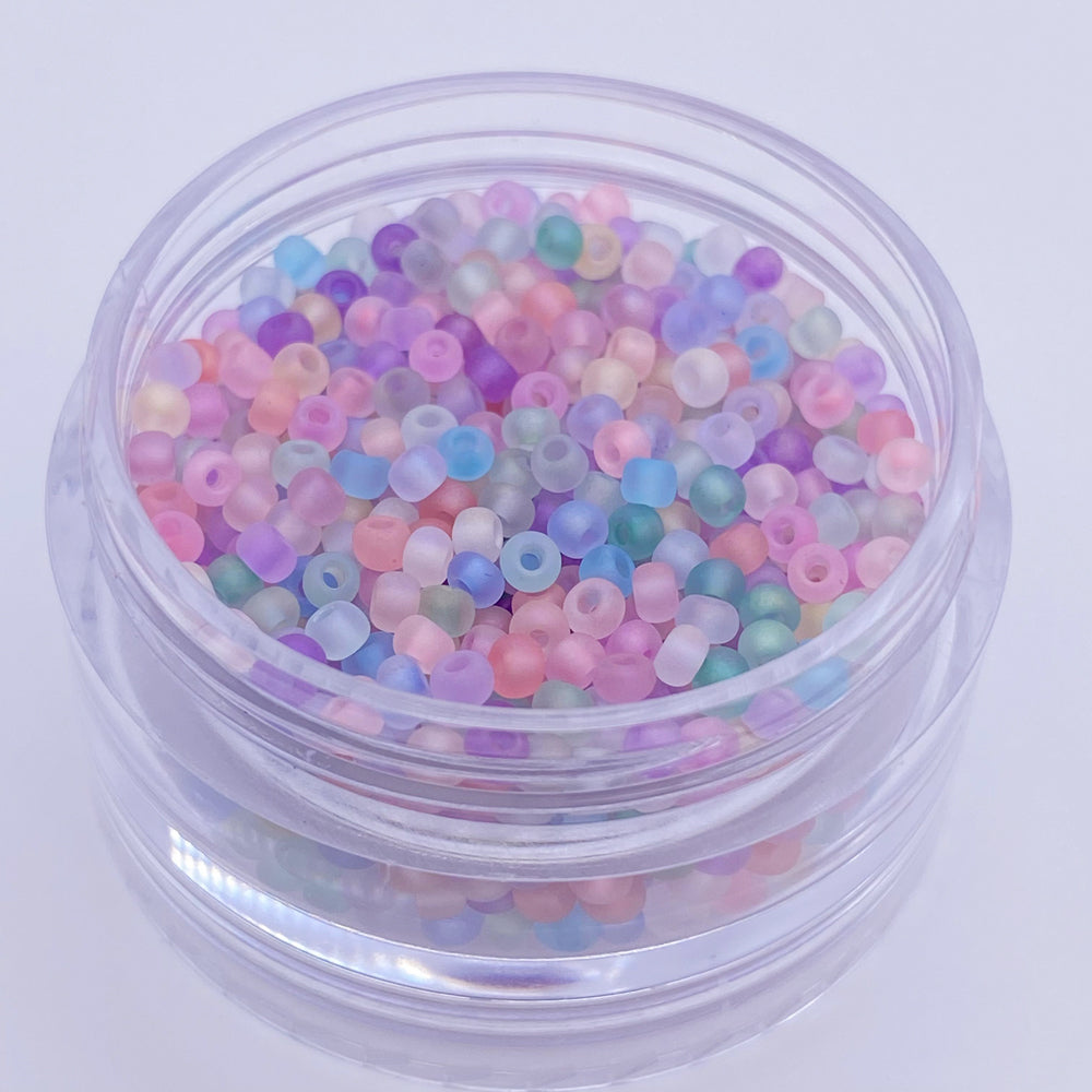 10g frosted beads for beads work jewelry making