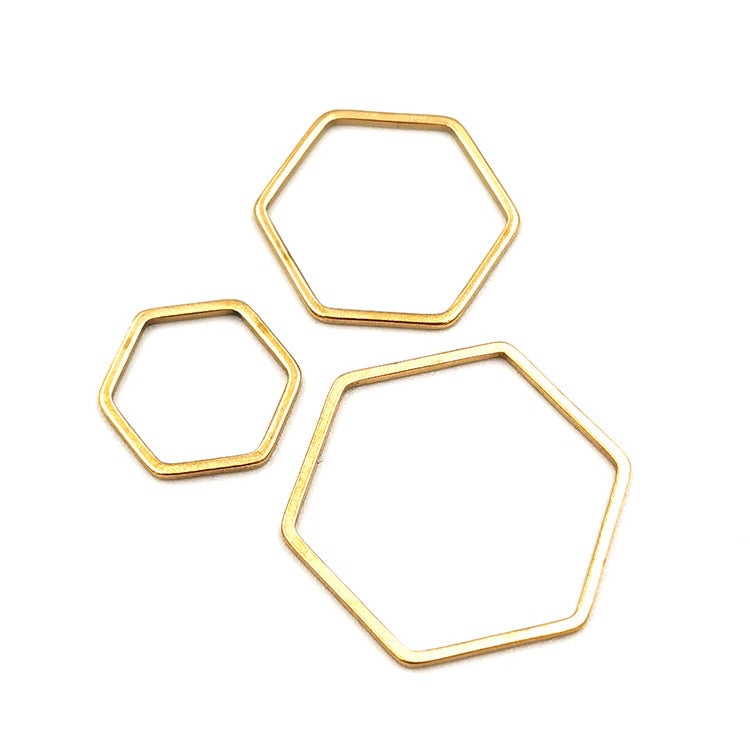 10pcs/pack Hexagon hollowed-out for diy