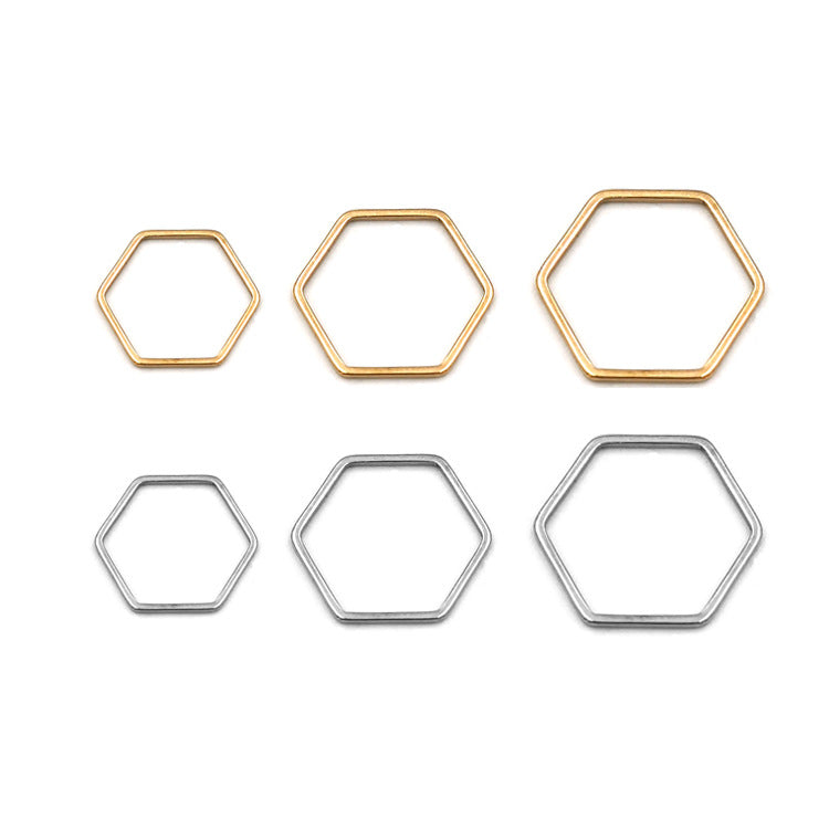 10pcs/pack Hexagon hollowed-out for diy