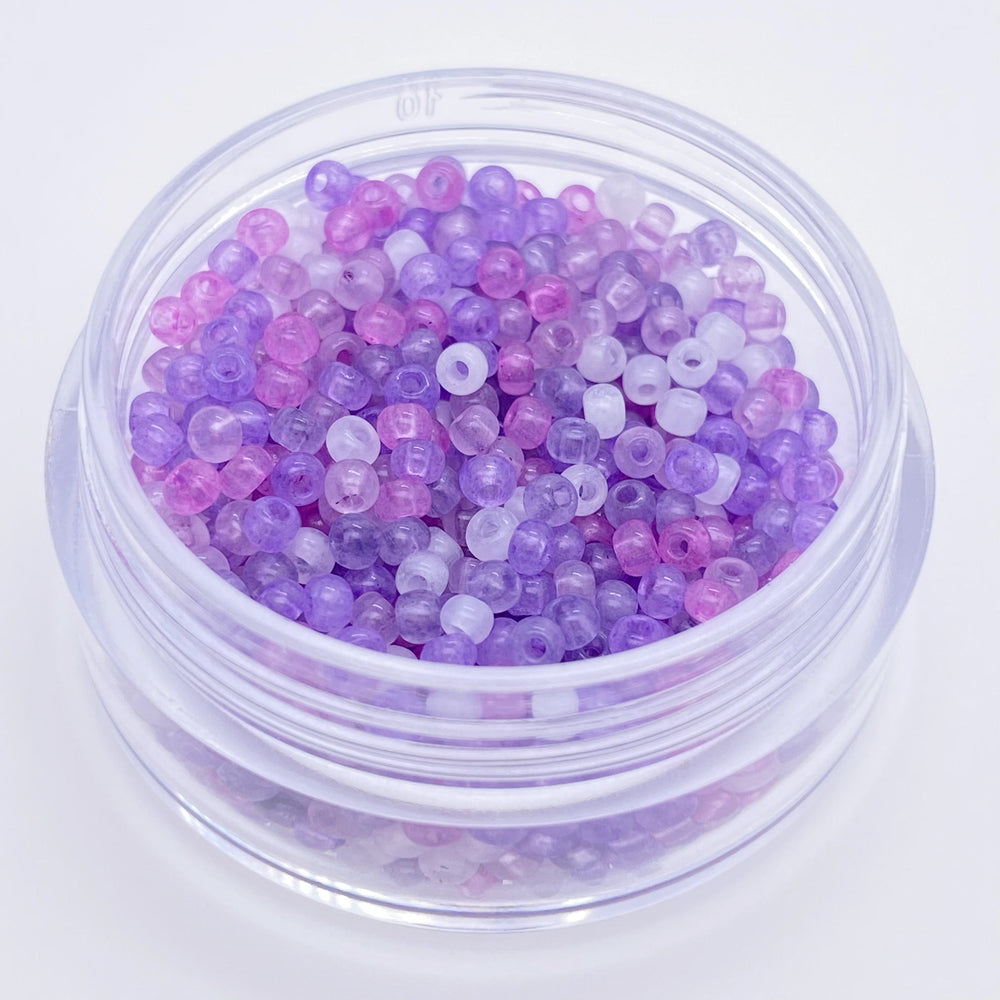 10g ice effect seed beads for handmade jewelry