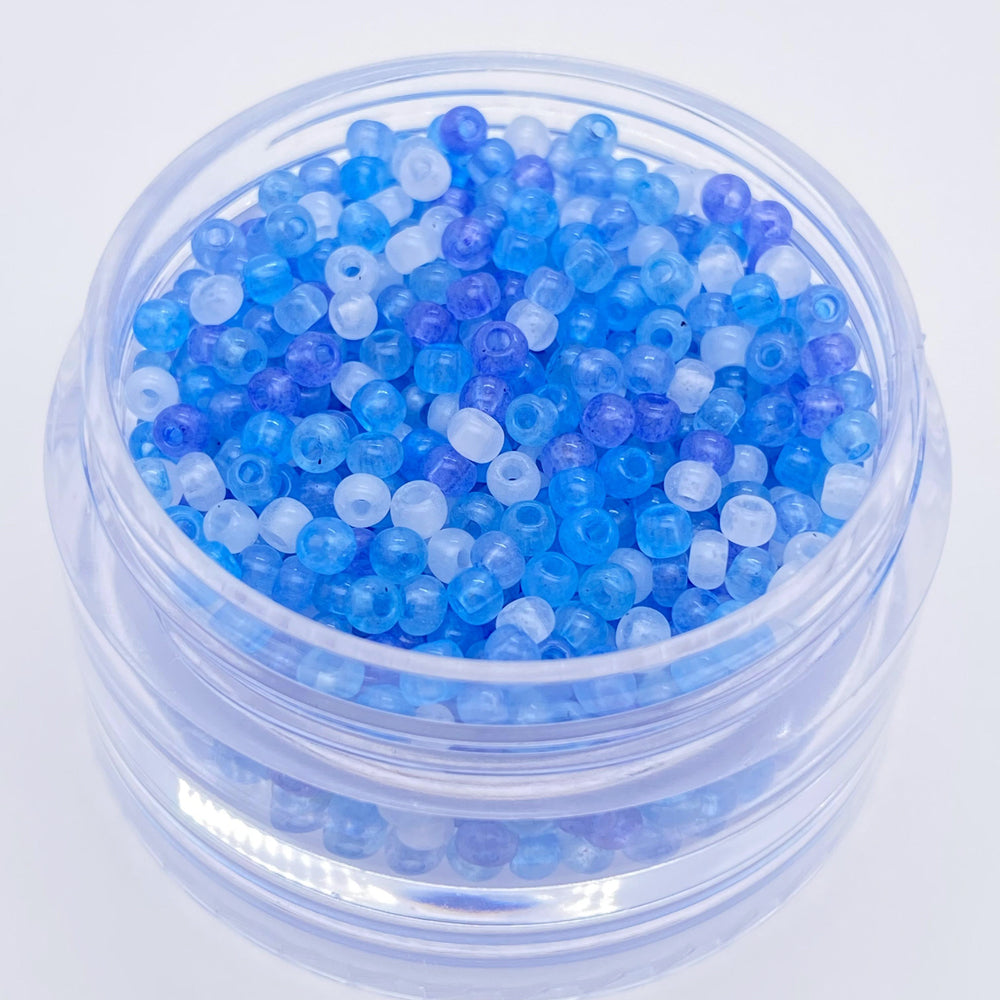 10g ice effect seed beads for handmade jewelry
