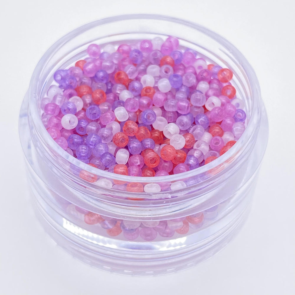10g ice effect seed beads for handmade jewelry