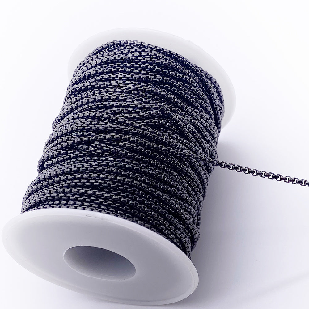 C1238 Stainless steel square pearl chain