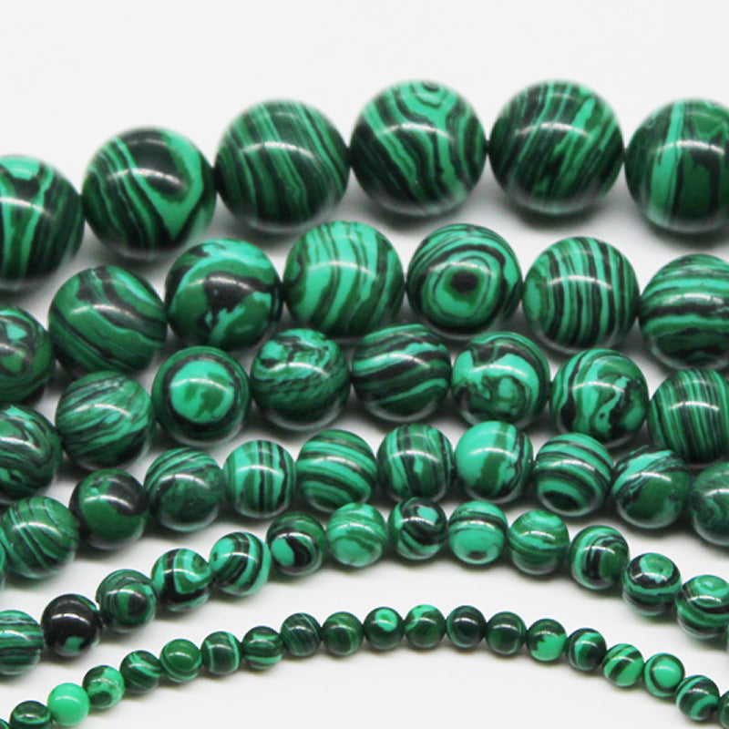 Man-made Malachite Round stone