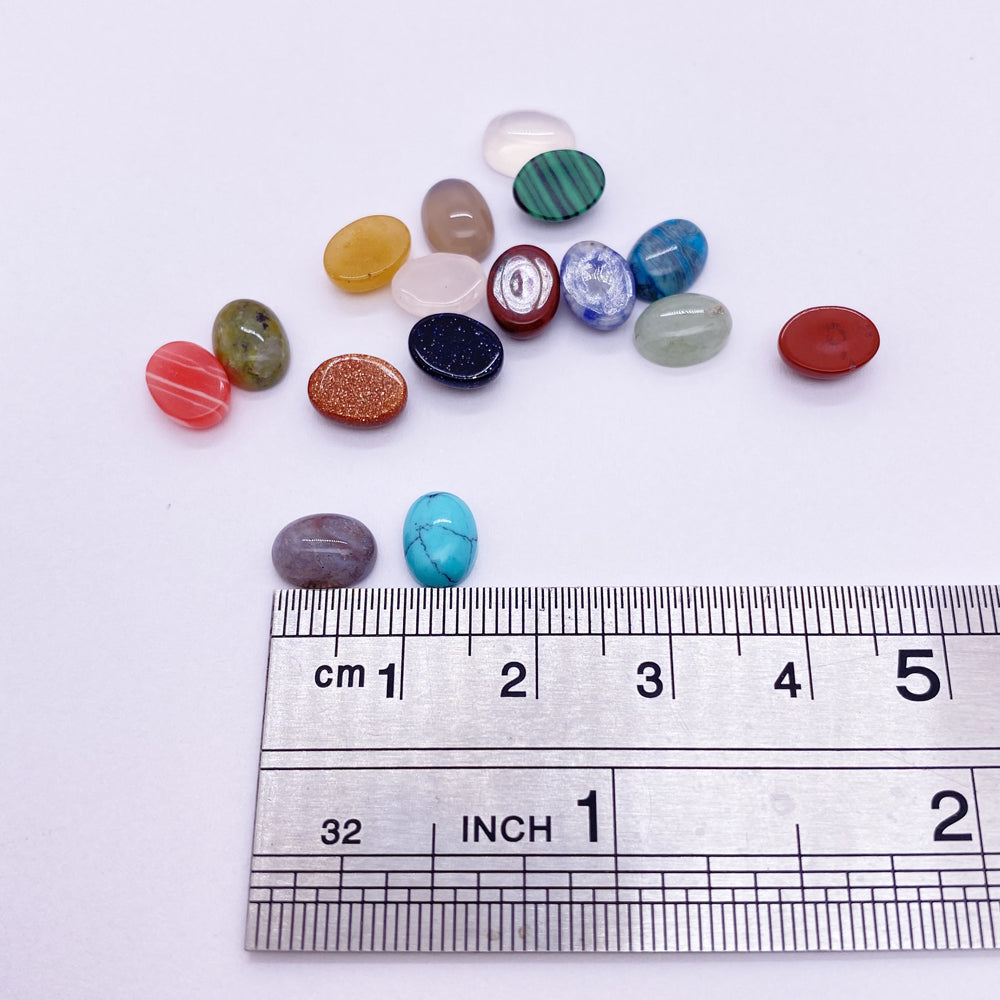 6*8mm Oval Owen shape Oblate stone cabochon