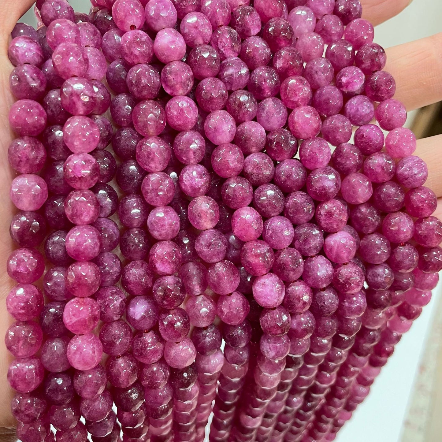 Birth stone round beads 6mm 8mm 10mm
