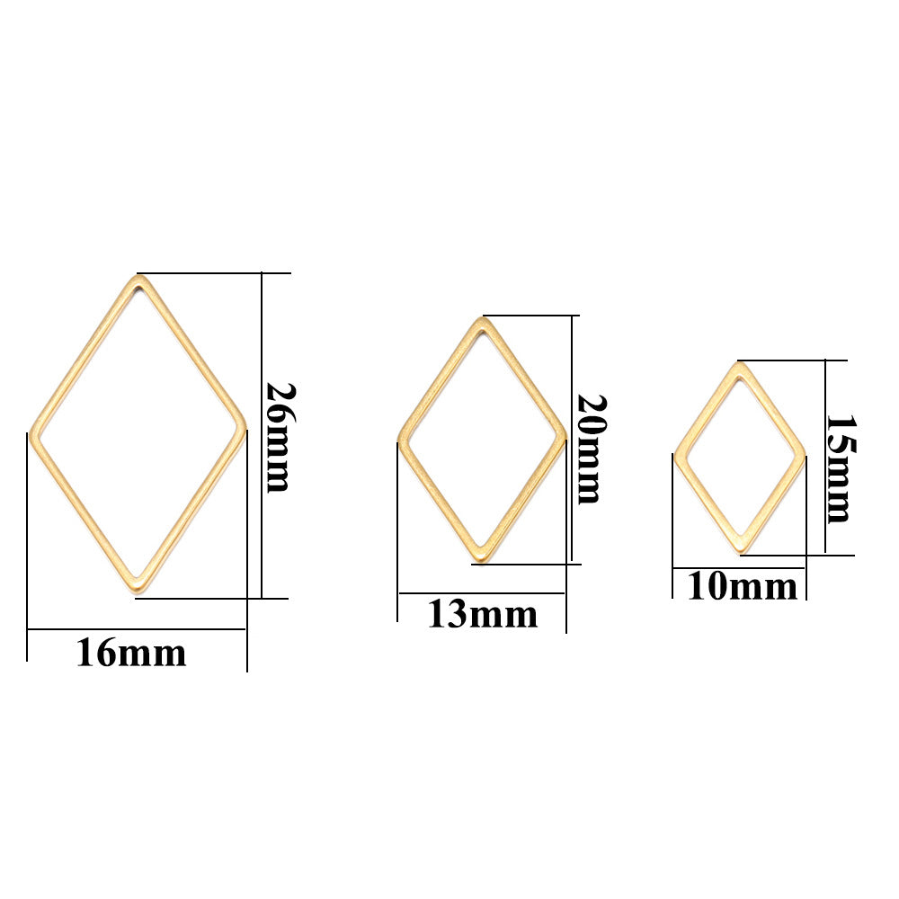 10pcs/pack Rhombus hollowed-out for diy