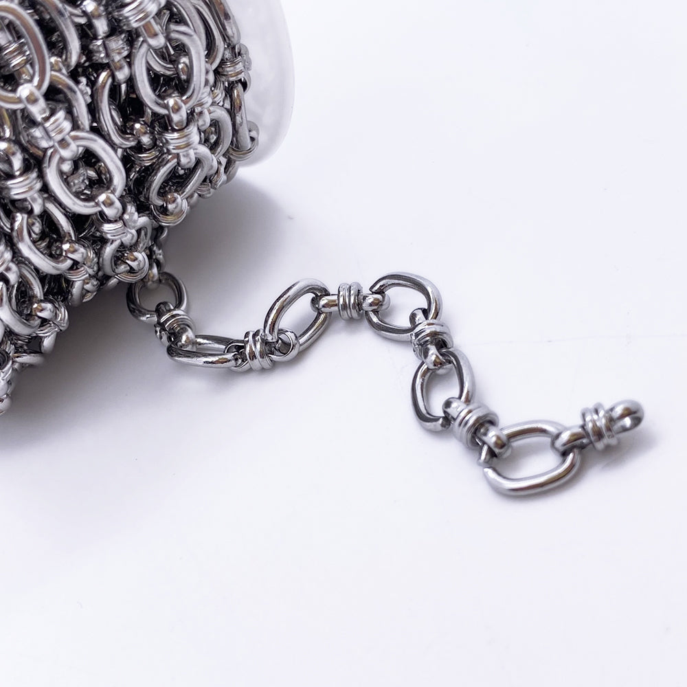C1554 10/6mm 3:1 circle chain-Vacuum Plating Waterproof Stainless steel chain