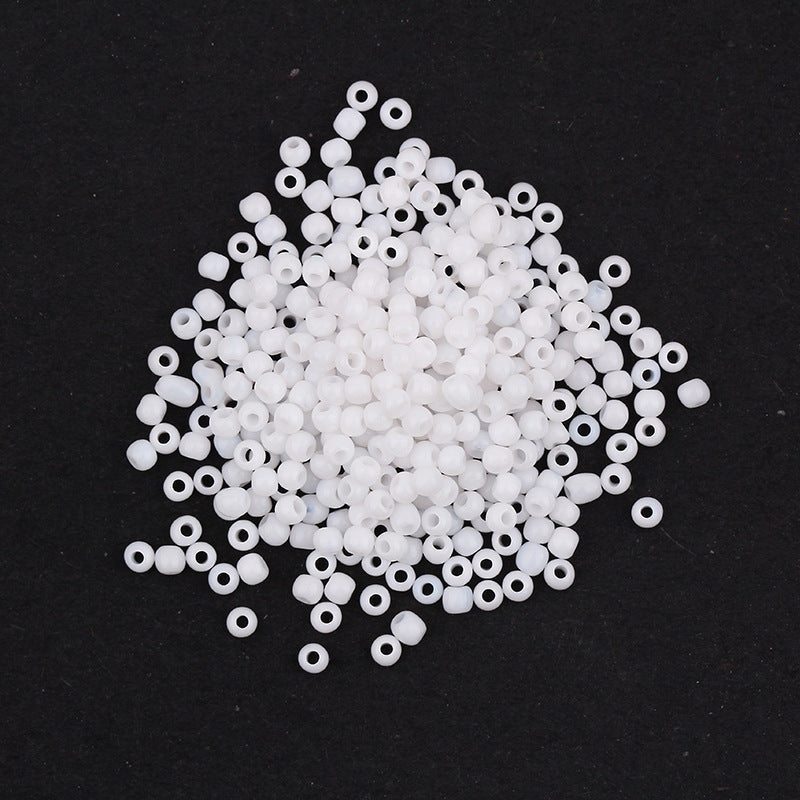 Black and white seed beads for jewelry making