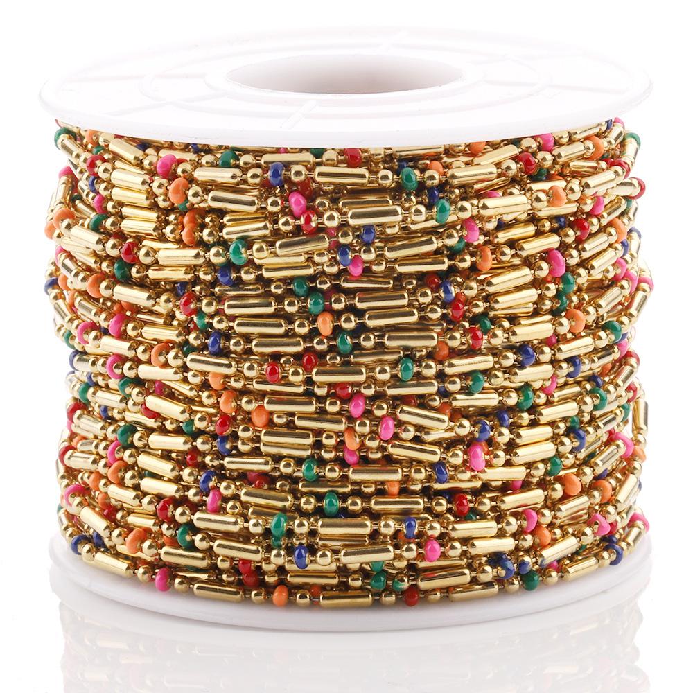 C1273 3:1 Enamel Chain-Vacuum Plating Waterproof Stainless steel chain