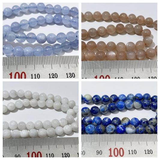 6mm round Natural Stone beads for DIY