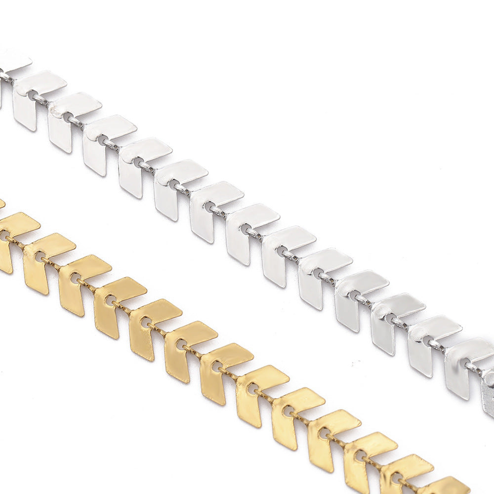 C1150 Arrows Chain -Vacuum Plating Waterproof Stainless steel chain