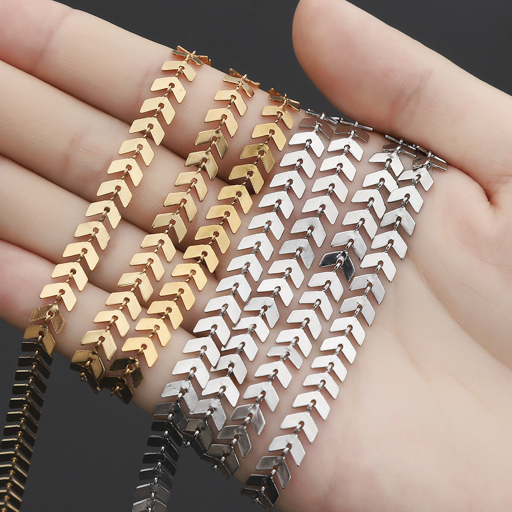 C1150 Arrows Chain -Vacuum Plating Waterproof Stainless steel chain