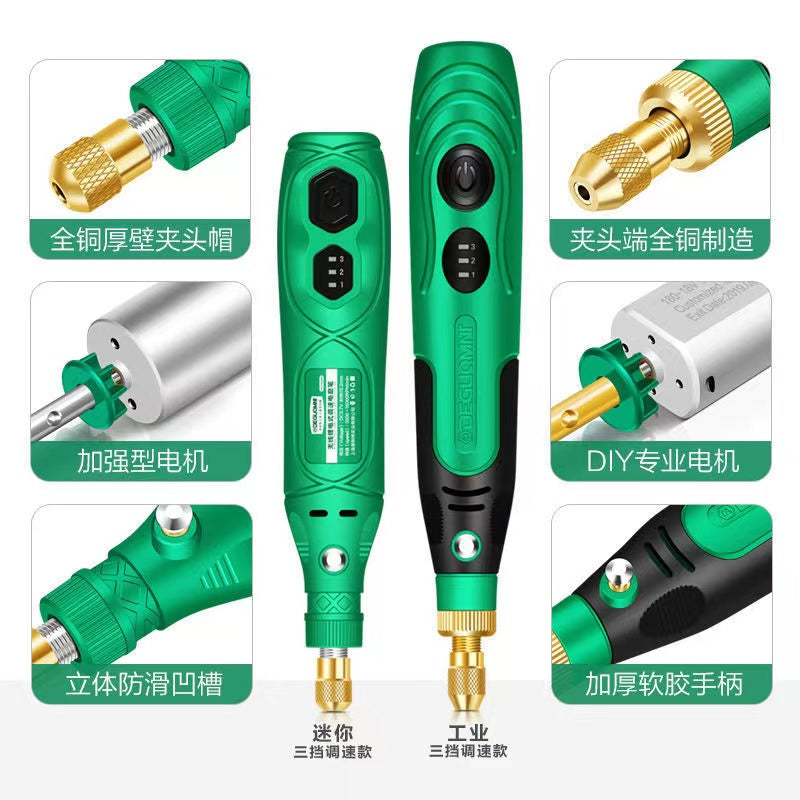 USB Electric mini drill and bits