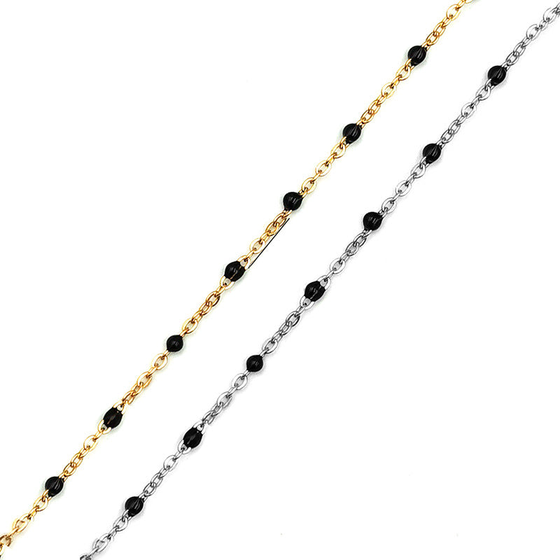 Enamel Chain-Vacuum Plating Waterproof Stainless steel chain