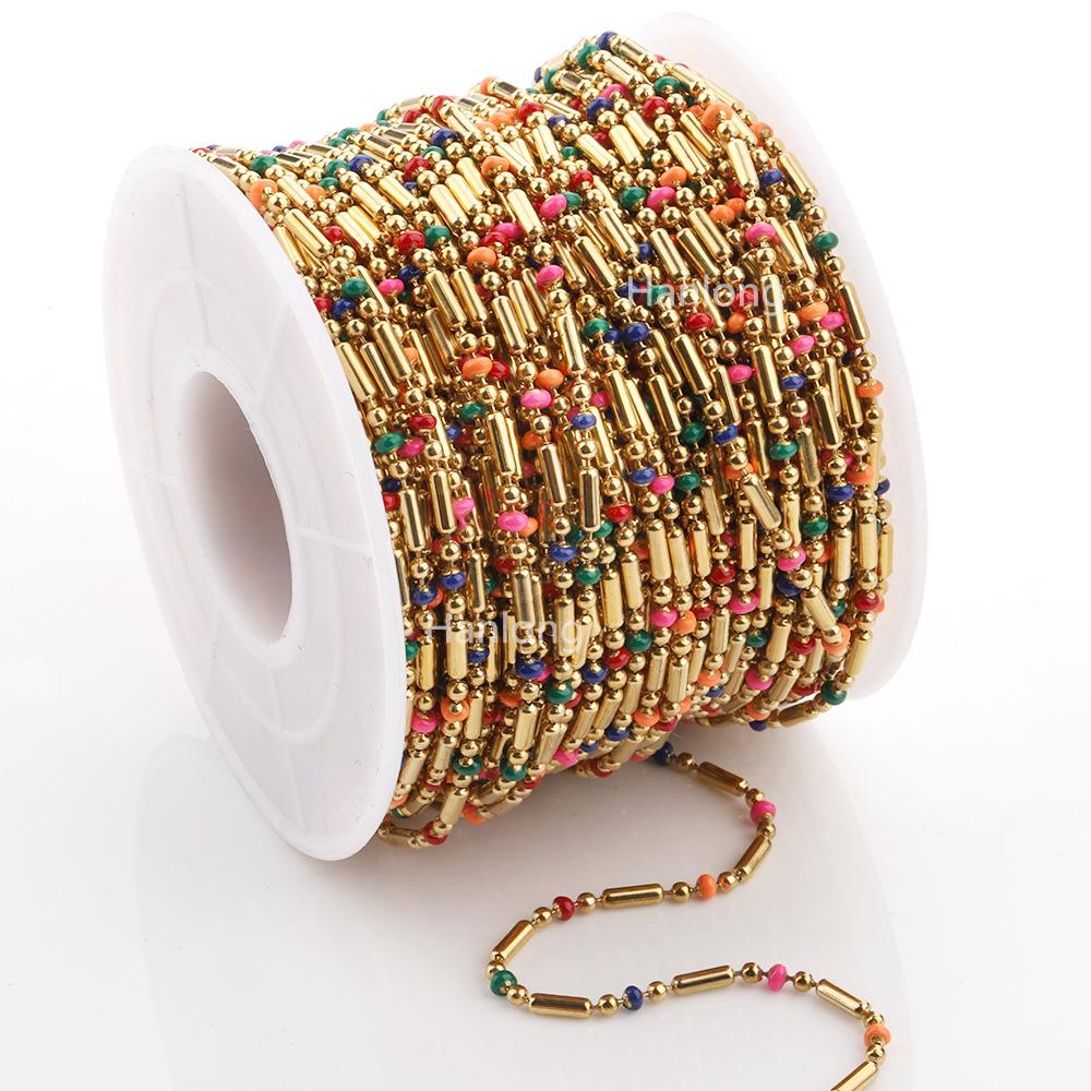 C1273 3:1 Enamel Chain-Vacuum Plating Waterproof Stainless steel chain