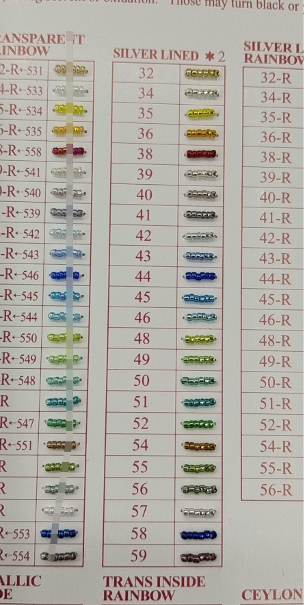 10g MGB round beads Silver Lined 15/0