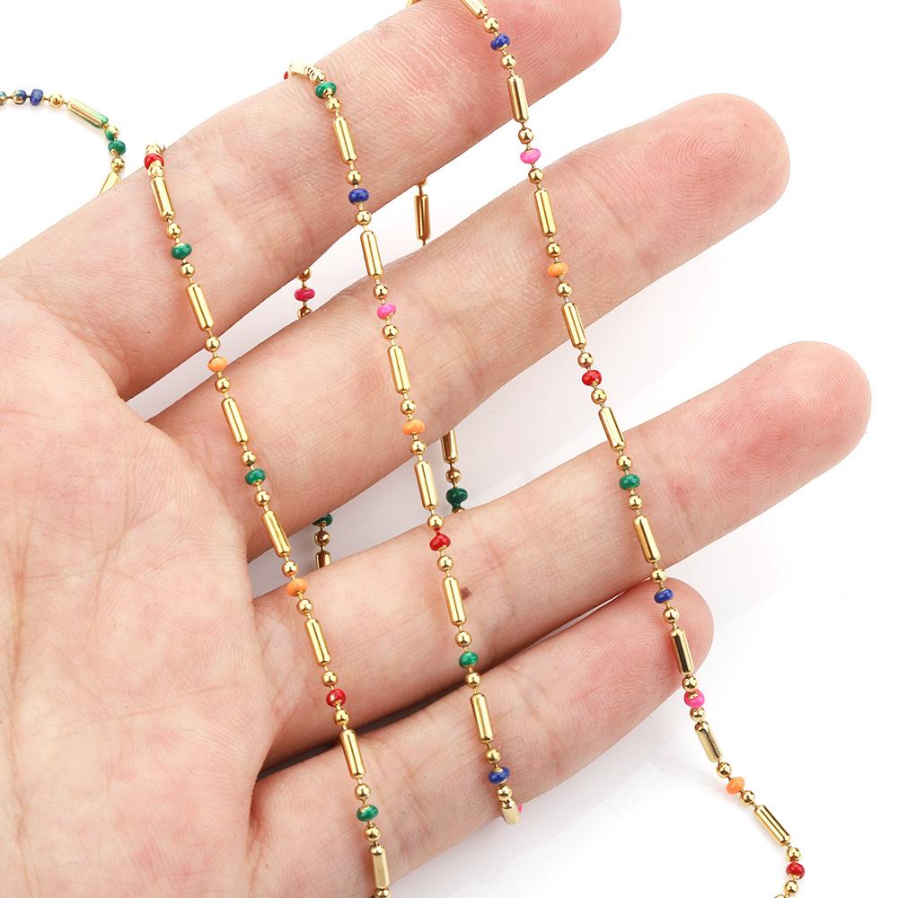 C1273 3:1 Enamel Chain-Vacuum Plating Waterproof Stainless steel chain