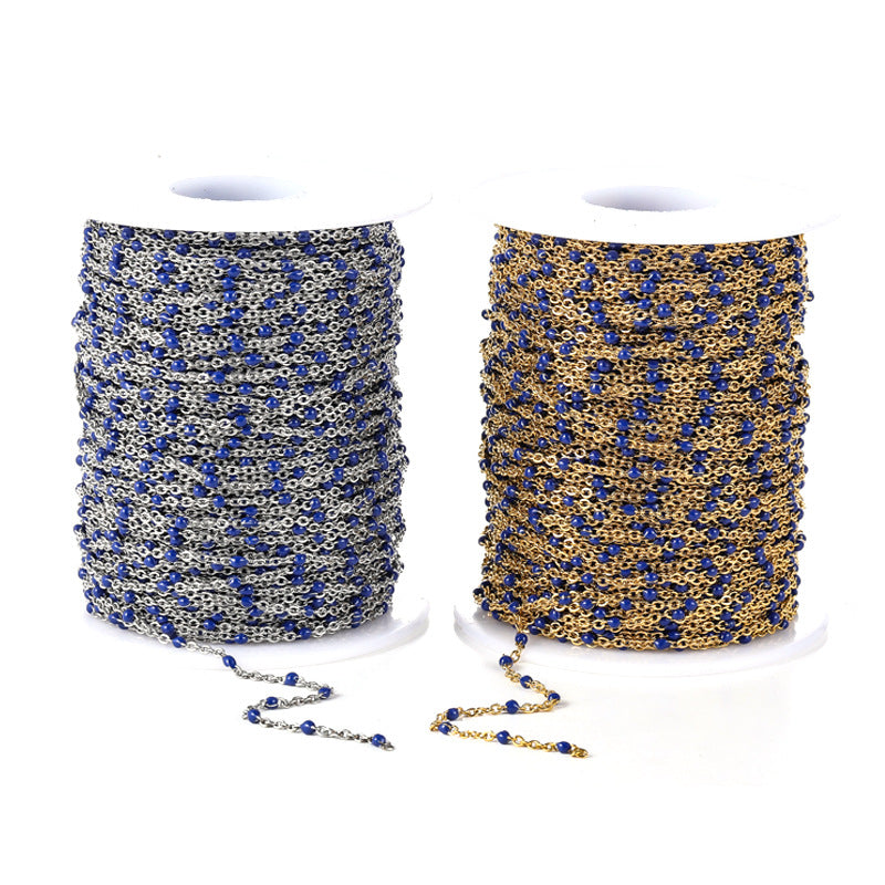 Enamel Chain-Vacuum Plating Waterproof Stainless steel chain