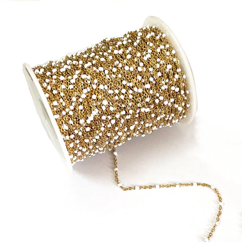 Enamel Chain-Vacuum Plating Waterproof Stainless steel chain