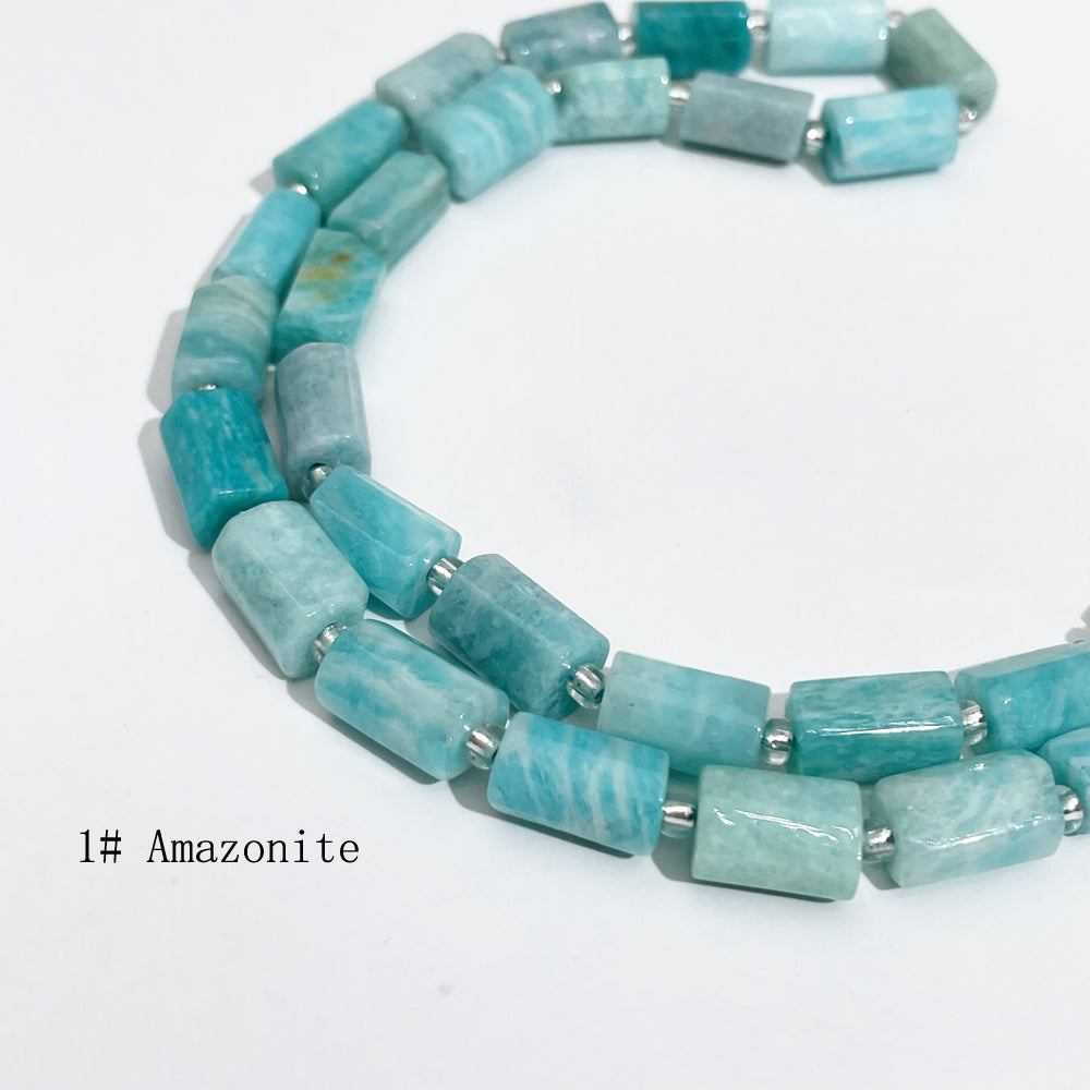 8*11mm Tube Faceted Semi-Precious Gemstone