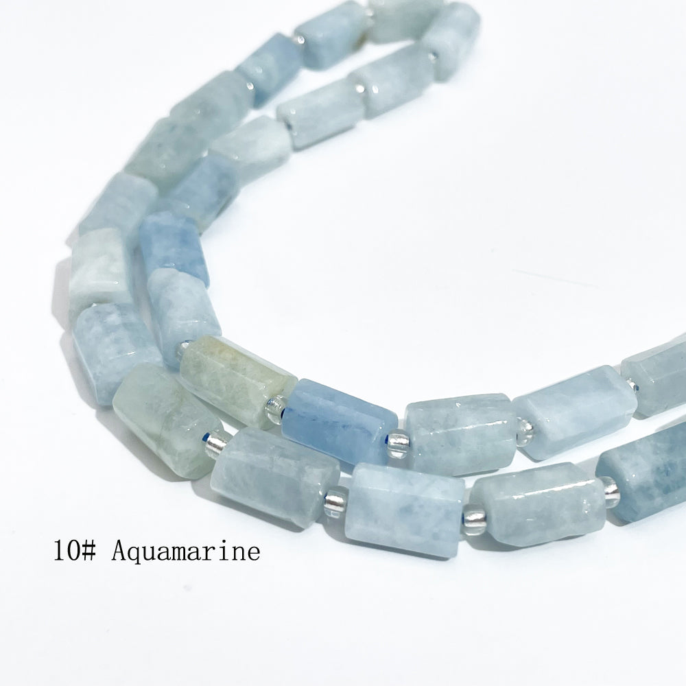 8*11mm Tube Faceted Semi-Precious Gemstone