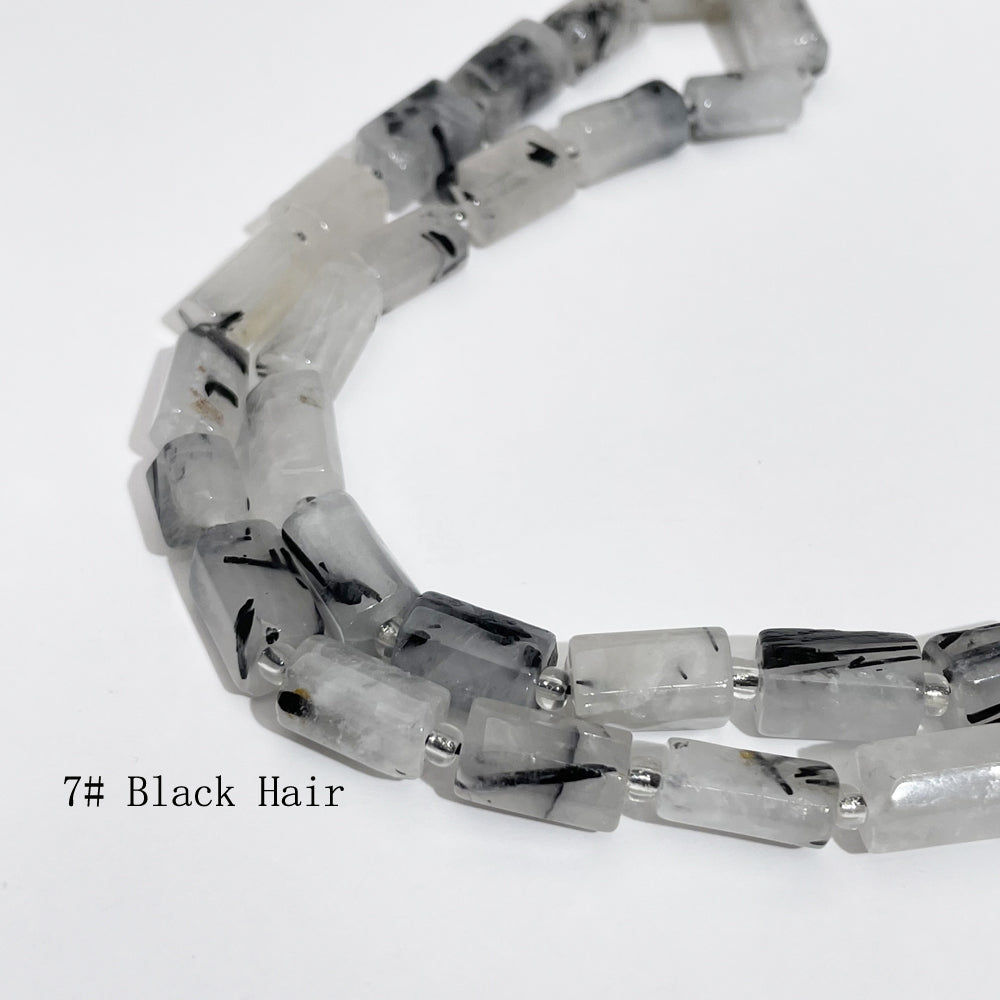 8*11mm Tube Faceted Semi-Precious Gemstone