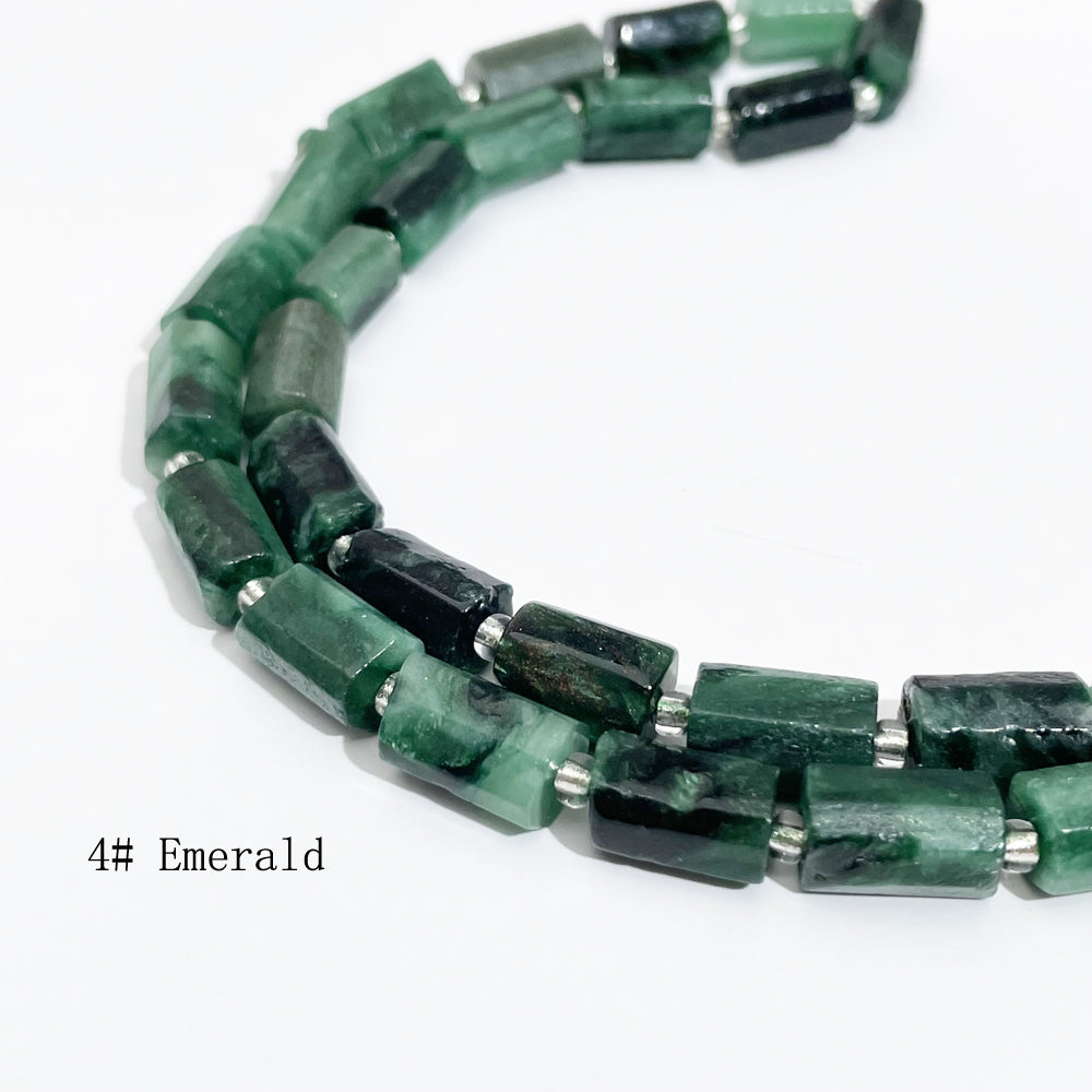 8*11mm Tube Faceted Semi-Precious Gemstone