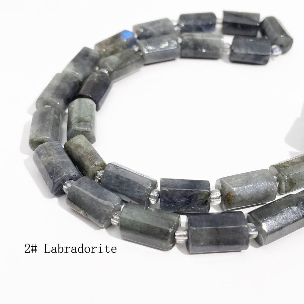 8*11mm Tube Faceted Semi-Precious Gemstone