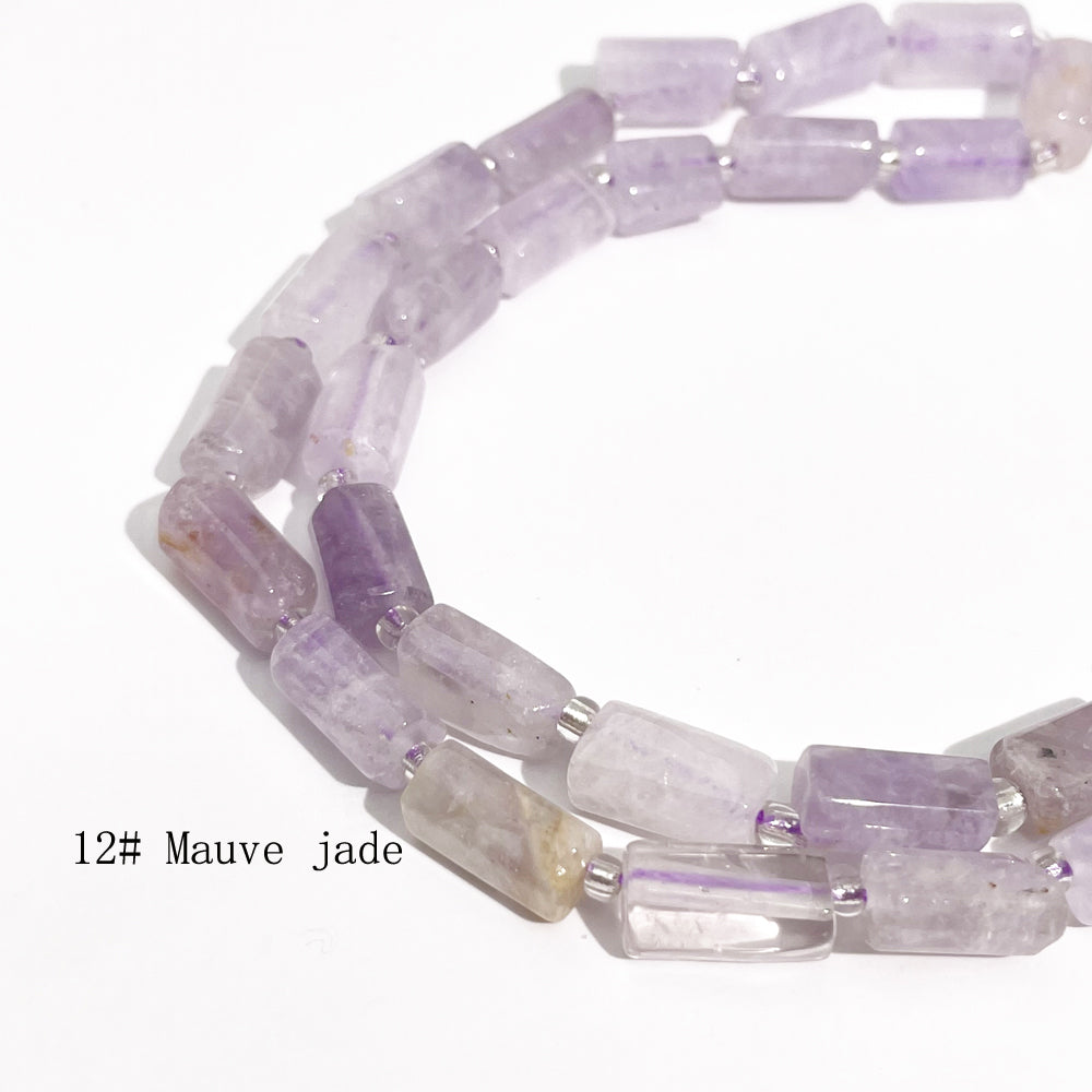 8*11mm Tube Faceted Semi-Precious Gemstone