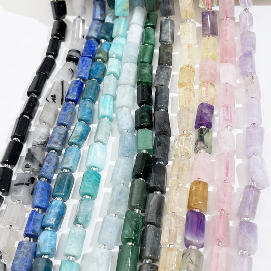 8*11mm Tube Faceted Semi-Precious Gemstone