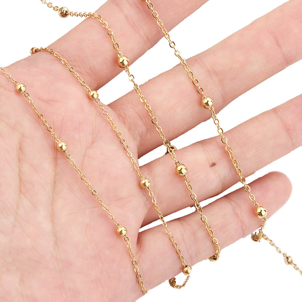 C06 Ball Chain-Vacuum Plating Waterproof Stainless steel chain