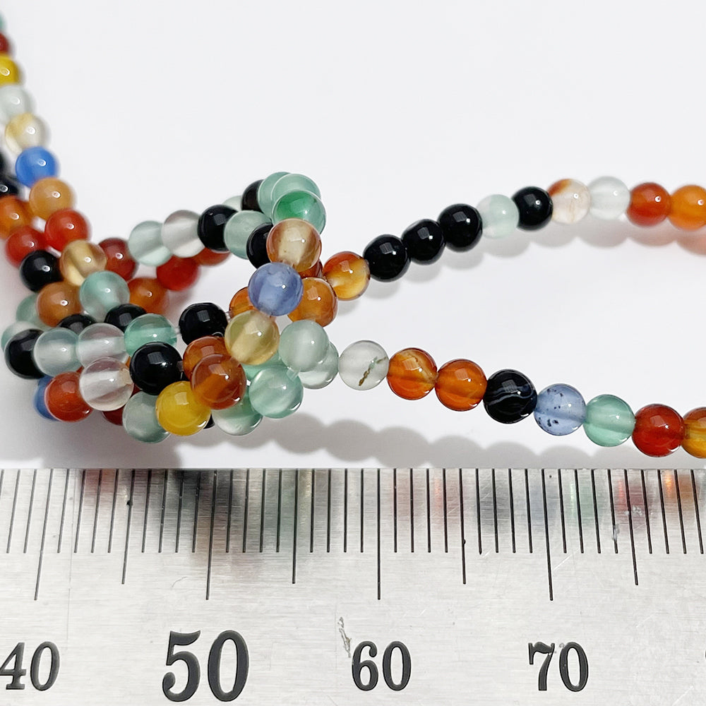 MIX 2MM and 3MM round stone beads for DIY jewelry