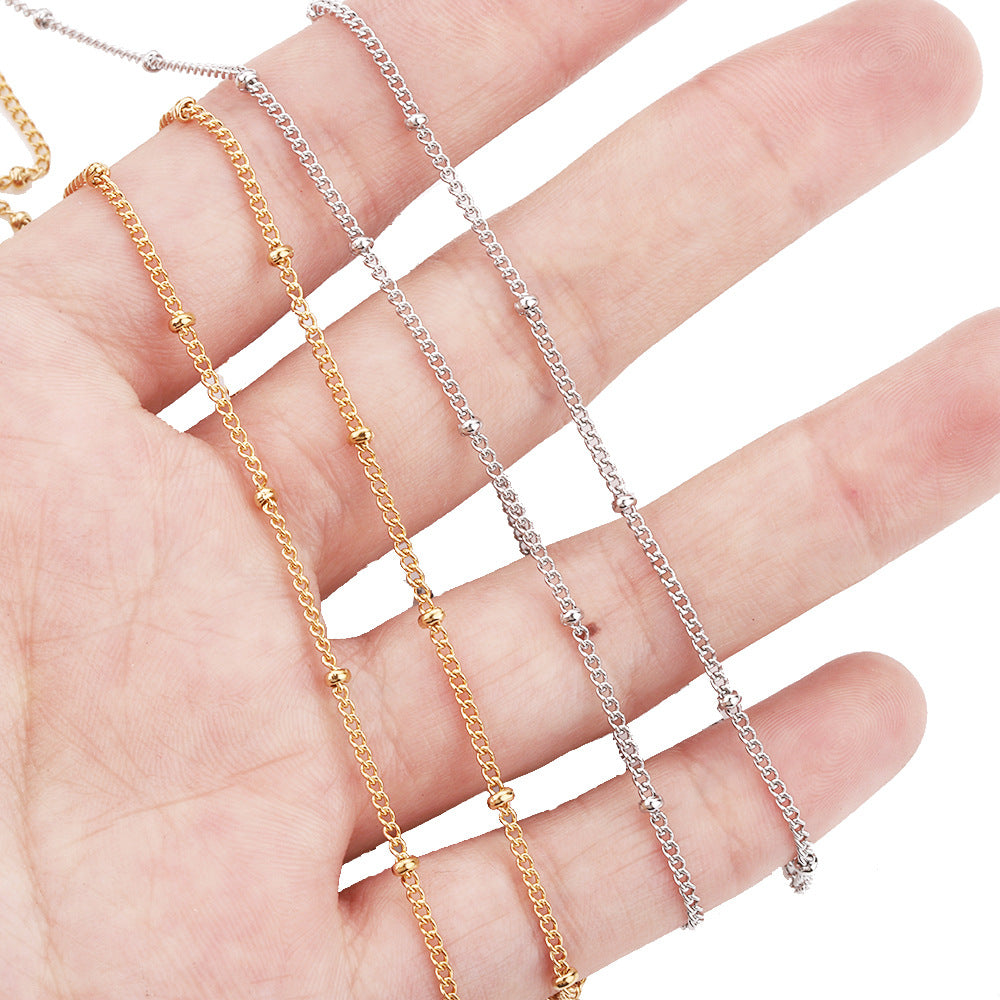 C07 Beads Chain-Vacuum Plating Waterproof Stainless steel chain