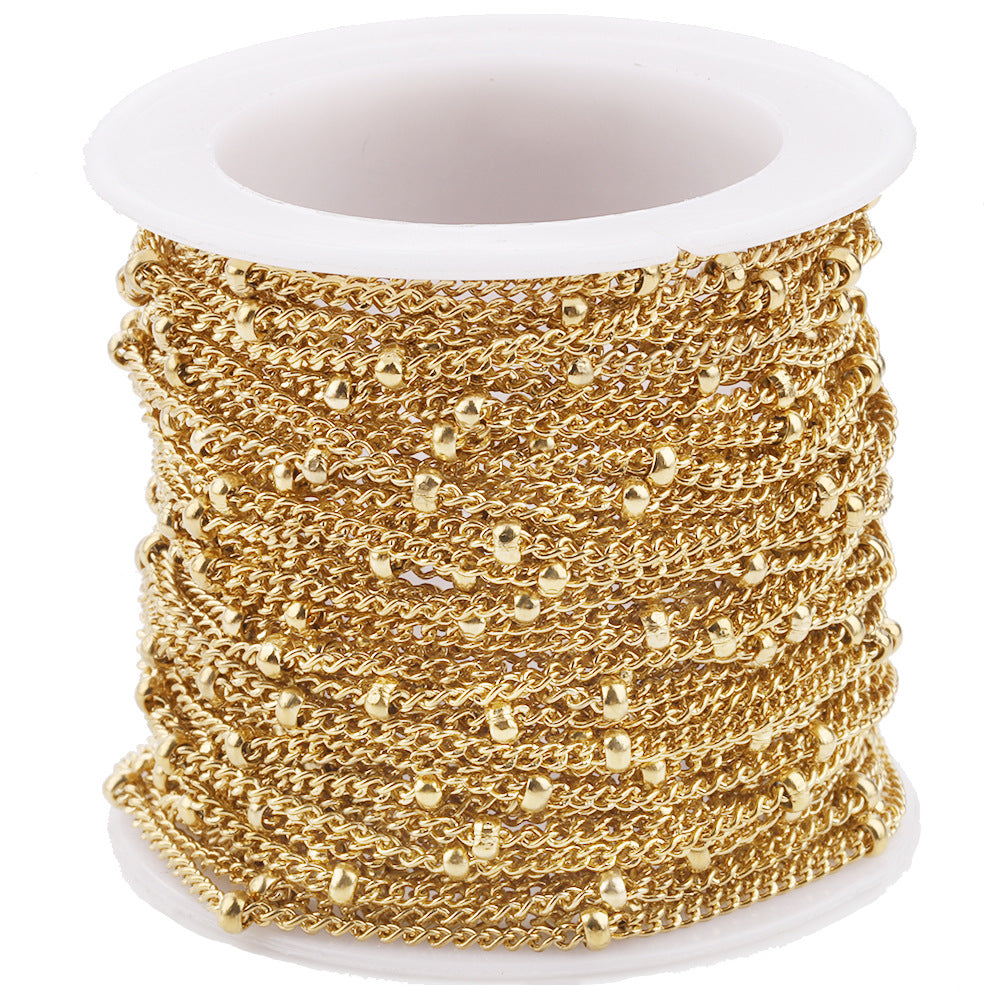 C07 Beads Chain-Vacuum Plating Waterproof Stainless steel chain