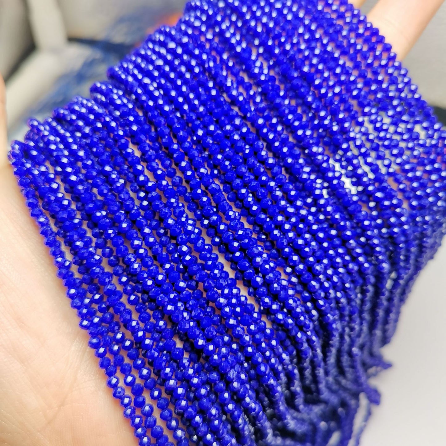 2mm /3mm faceted rare earth glass spinel ,man-made spinel beads