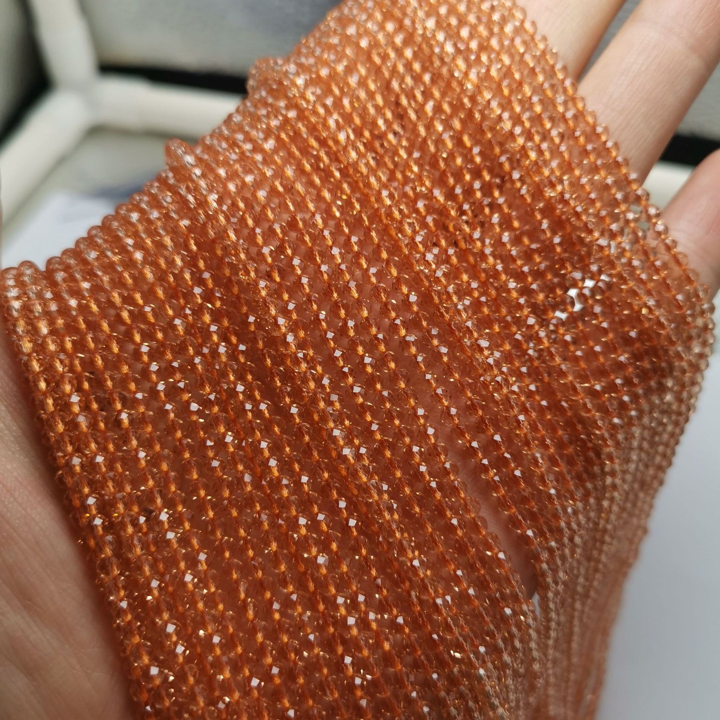 2mm /3mm faceted rare earth glass spinel ,man-made spinel beads