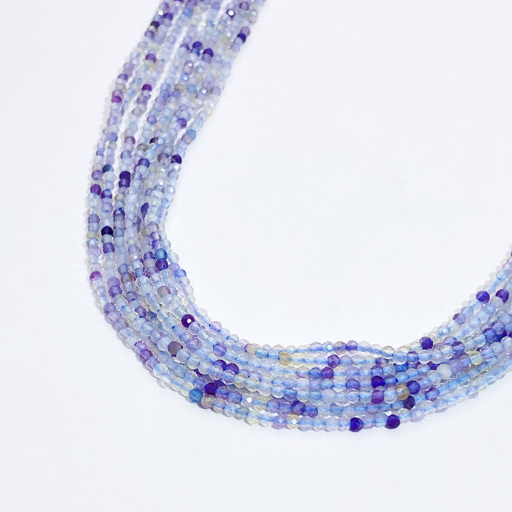 B MIX 2mm Natural Faceted stone beads for jewelry DIY