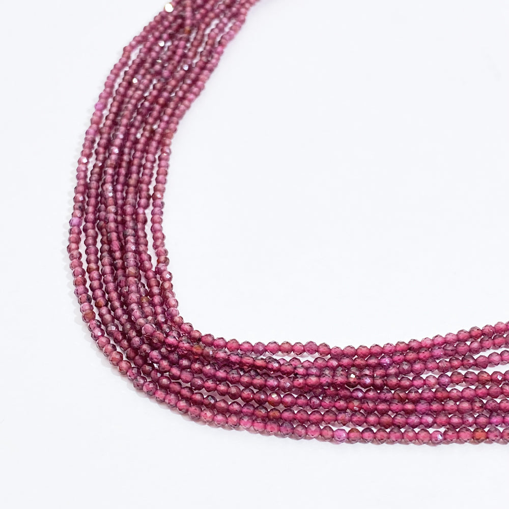 B MIX 2mm Natural Faceted stone beads for jewelry DIY