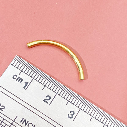 5PCS  Curving Tube Spacer   pendant for DIY