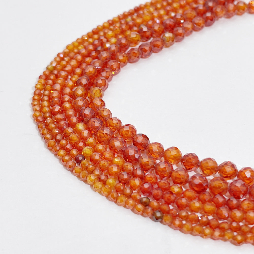 Tiny Cubic Zircon Micro Faceted Beads 2mm 3mm 4mm