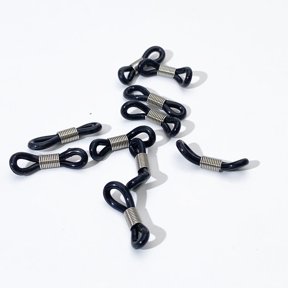 10PCS Black/White eyeglass holder,Rubber Glasses Chain Holders
