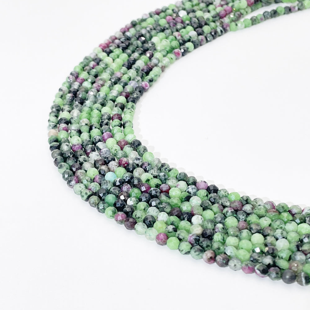 B MIX 2mm Natural Faceted stone beads for jewelry DIY