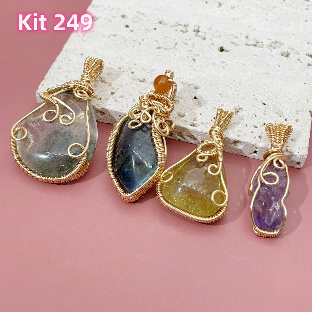 KIT 249 Cabochon stone pendant