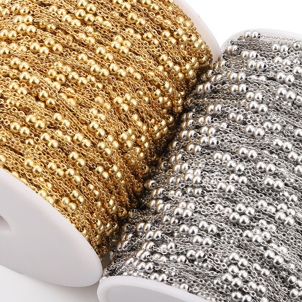 Twin beads Chain-Stainless Steel Waterproof