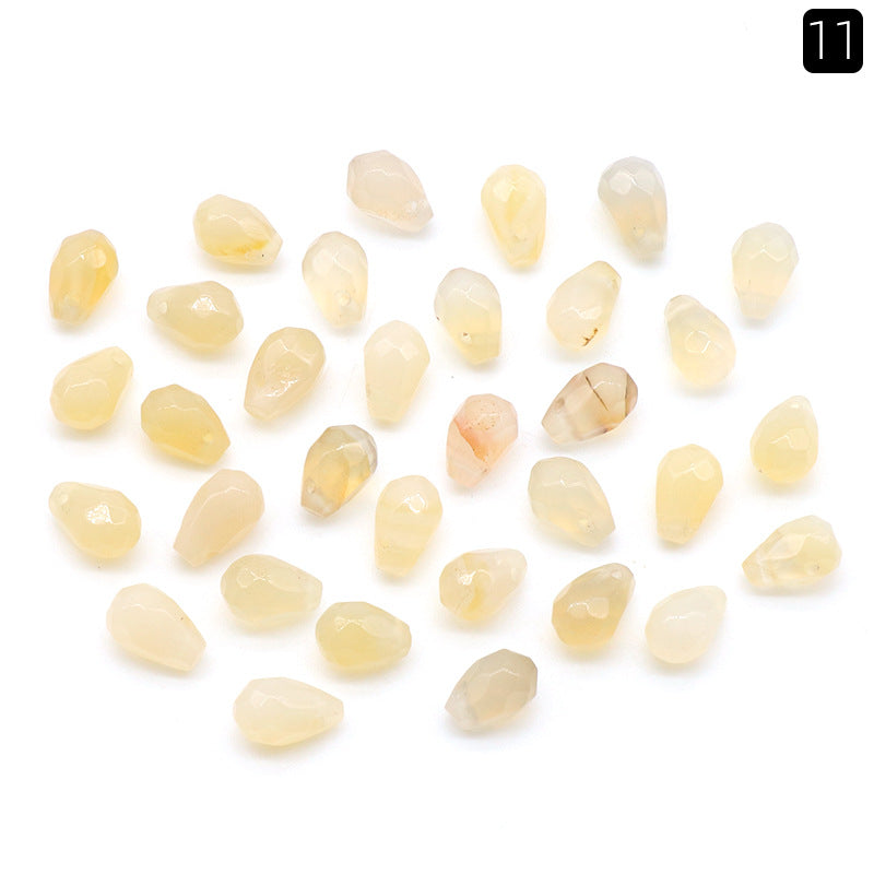 10pcs/pack 6*9mm Faceted drop natural stone