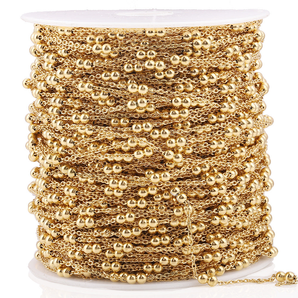 Twin beads Chain-Stainless Steel Waterproof