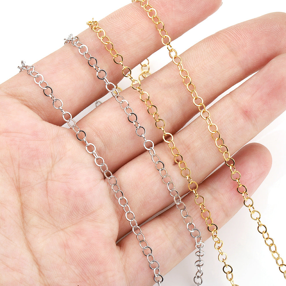 C01 C 02 Circle chain Chain-Vacuum Plating Waterproof Stainless steel chain