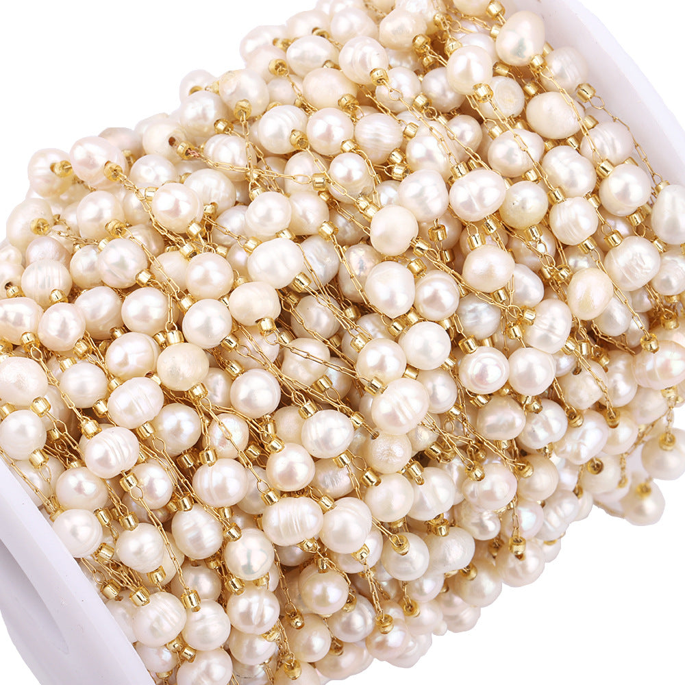 C19 Pearl Chain Chain-Vacuum Plating Waterproof Stainless steel chain