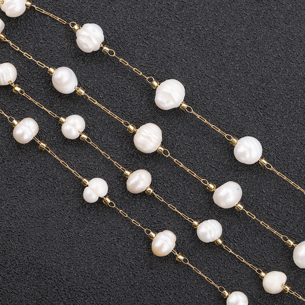 C19 Pearl Chain Chain-Vacuum Plating Waterproof Stainless steel chain
